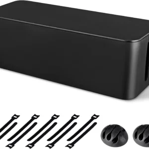 Cable Management Box, Large Cord Organizer Box to Hide Power Strip