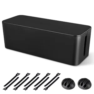 Cable Management Box, Large Cord Organizer Box to Hide Power Strip